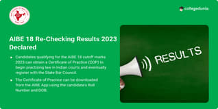 AIBE 18 Re-Checking Results 2023 Declared, Get Direct Link to Download Here